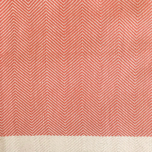 Freostyle Turkish Beach Towel with Pockets, Lannai, Orange, close up of orange weave