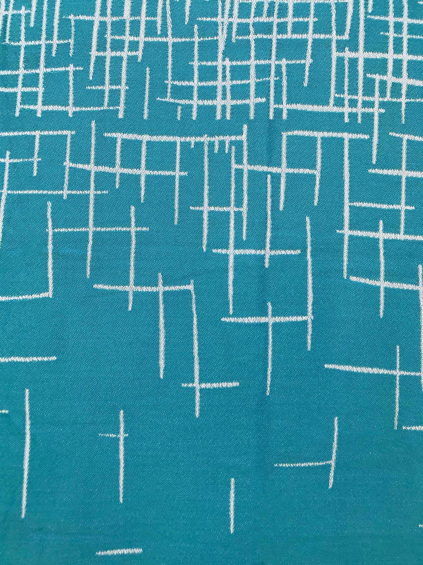 Marina Turkish Towel with pocket, close up on linear weave, sustainable