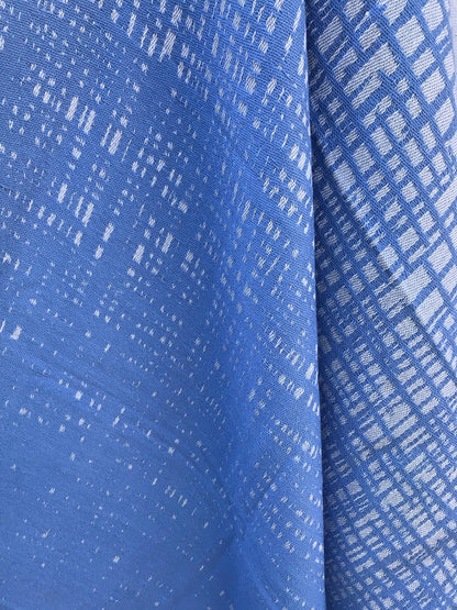 Freostyle Turkish Beach Towel with Pockets, Harbour, blue, close up of weave, hung
