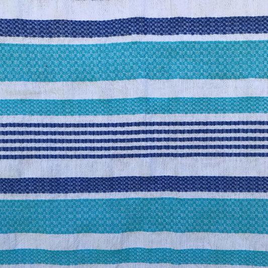 Freostyle Turkish Towels with Pockets, Coast print, close up of pocket
