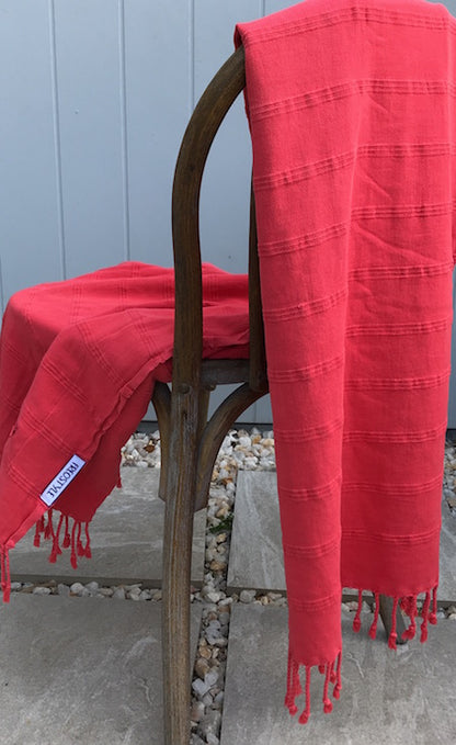 Halcyon Turkish towels, ethically made 100% cotton towel with vintage styling