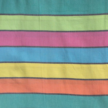 Our Happy Turkish Towel is colourful, bold, and attention-grabbing