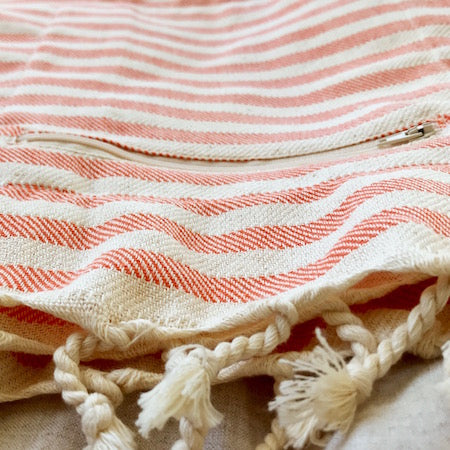 Lolly Turkish Towel close up of pocket