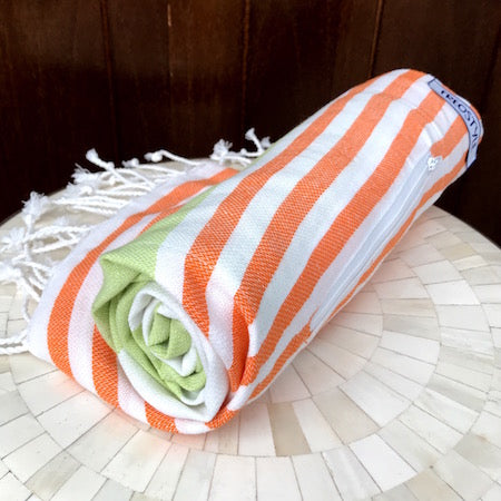 Tropicana turkish towel rolls up slim-line